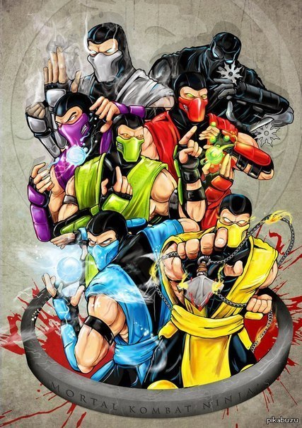 Mortal kombat. ninjas